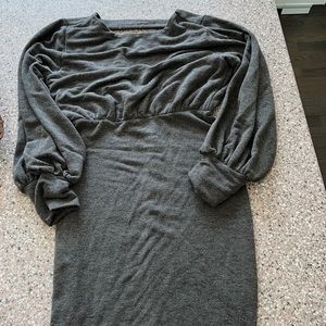 Open back sweater dress